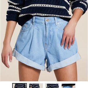 We The Free Light Blue Jean Shorts